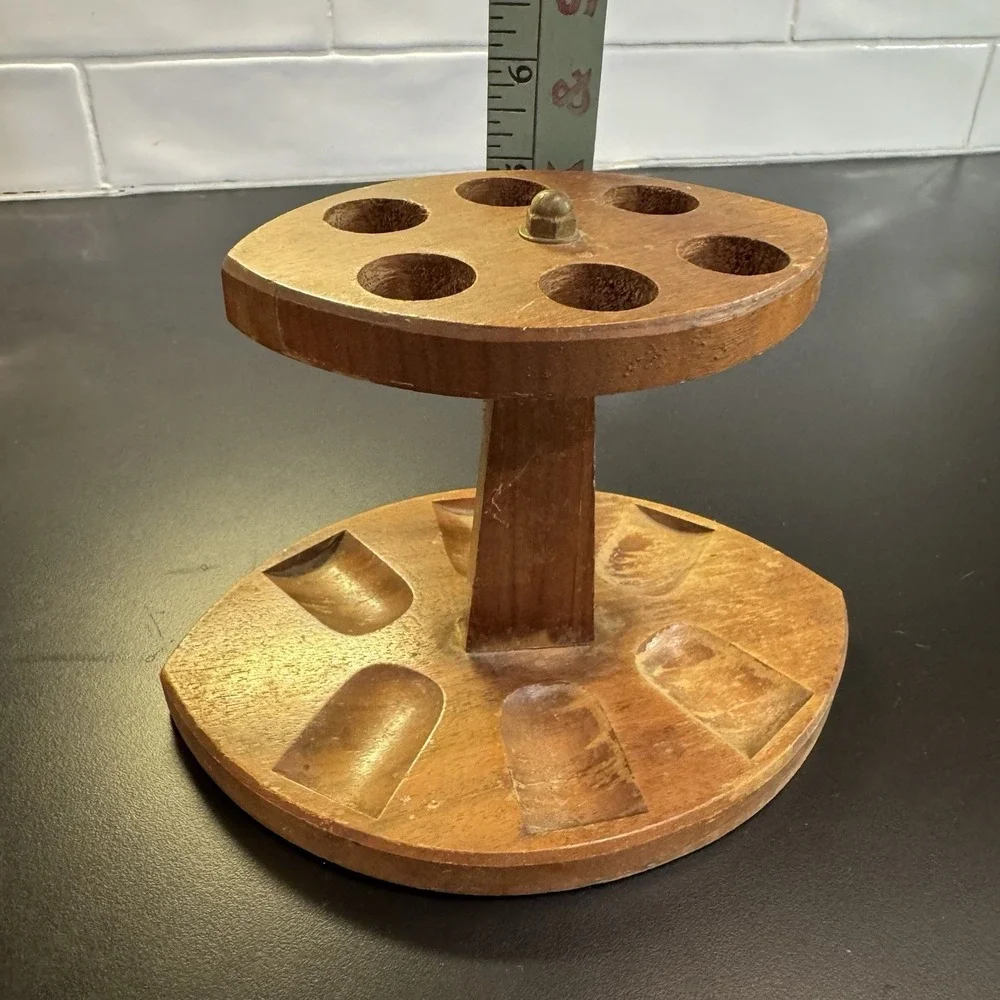 Pipe Weekly Rotation Wooden Pipe Rack‎ 6 Pipe Holder Man Cave Fathers Day Gift